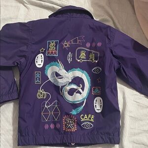 Kids Purple Dragon Raincoat